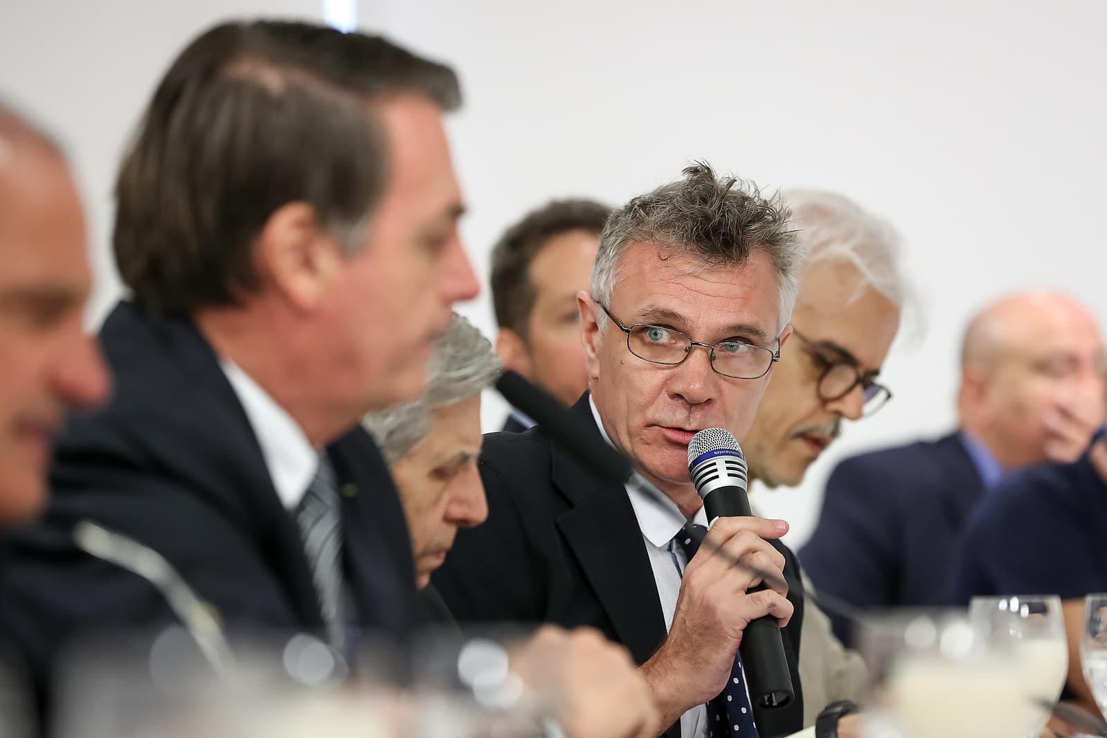 (Brasília - DF, 19/07/2019) Presidente da República, Jair Bolsonaro, durante café da manhã com Jornalistas..Foto: Marcos Corrêa/PR